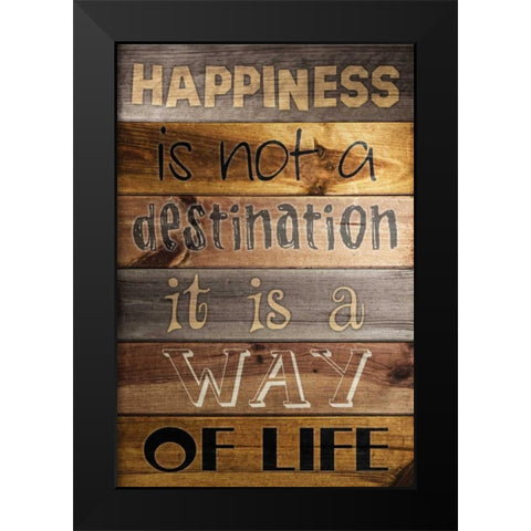 Planked 2 Black Modern Wood Framed Art Print by Stimson, Diane