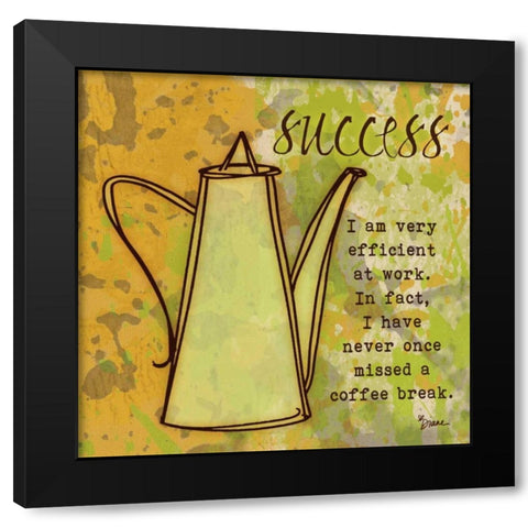 Success Carafe Black Modern Wood Framed Art Print with Double Matting by Stimson, Diane