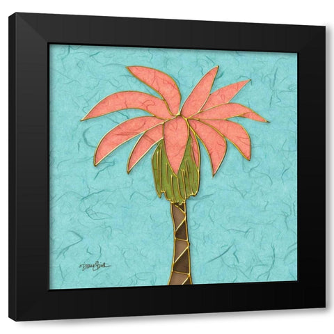 Tropical Palm 4 Black Modern Wood Framed Art Print with Double Matting by Stimson, Diane