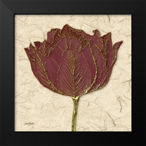 Chianti Tulip Black Modern Wood Framed Art Print by Stimson, Diane