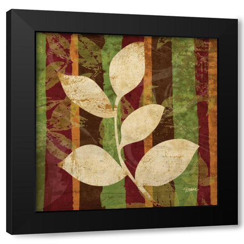 Spice Leaf 1 Black Modern Wood Framed Art Print with Double Matting by Stimson, Diane