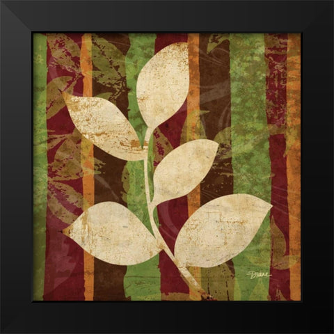 Spice Leaf 1 Black Modern Wood Framed Art Print by Stimson, Diane