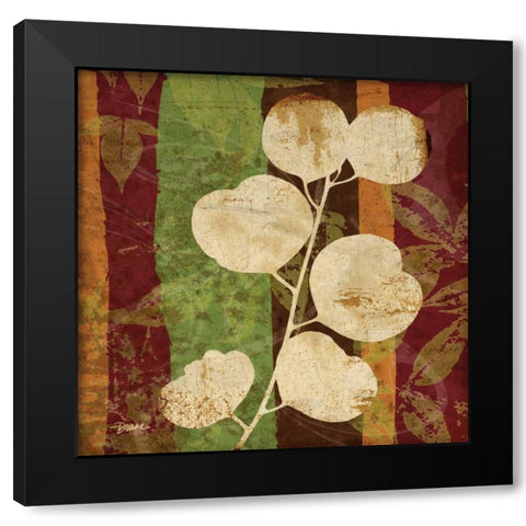 Spice Leaf 2 Black Modern Wood Framed Art Print with Double Matting by Stimson, Diane
