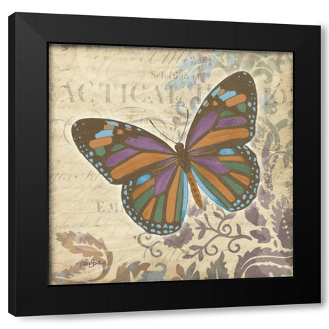 Bfly Harmony 2 Black Modern Wood Framed Art Print by Stimson, Diane