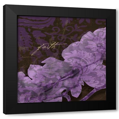 Magnolia Faith Black Modern Wood Framed Art Print with Double Matting by Stimson, Diane