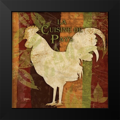 Spice Rooster 2 Black Modern Wood Framed Art Print by Stimson, Diane