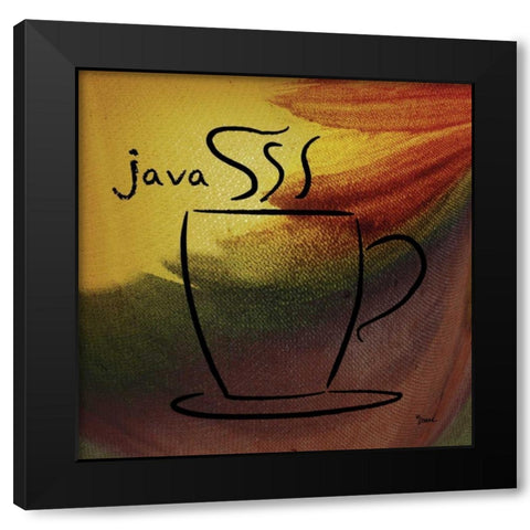 Java Black Modern Wood Framed Art Print by Stimson, Diane