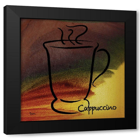Cappucino Black Modern Wood Framed Art Print with Double Matting by Stimson, Diane