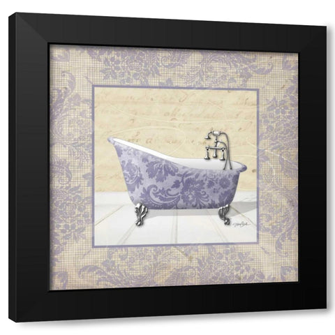 Lacey Tub 3 Framed Black Modern Wood Framed Art Print with Double Matting by Stimson, Diane