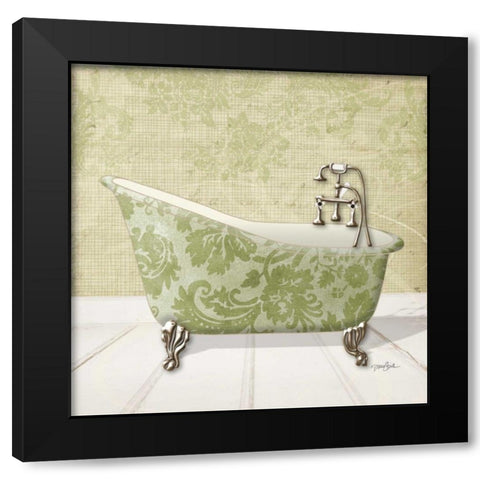 Lacey Tub 1 Black Modern Wood Framed Art Print with Double Matting by Stimson, Diane