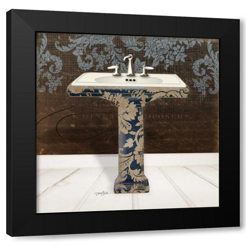 Lacey Sink 3 Black Modern Wood Framed Art Print with Double Matting by Stimson, Diane