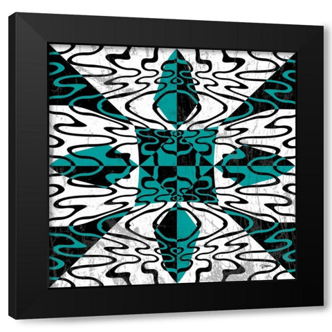 Rorschach Black Modern Wood Framed Art Print by Stimson, Diane