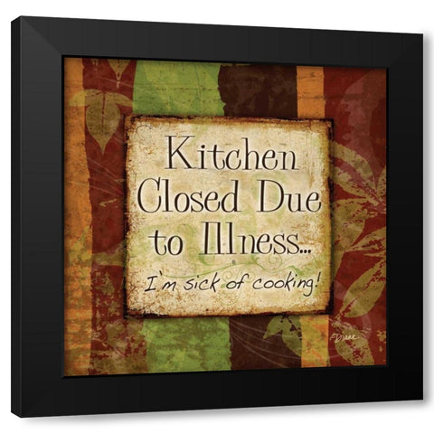 Spice Kitchen Closed Black Modern Wood Framed Art Print with Double Matting by Stimson, Diane