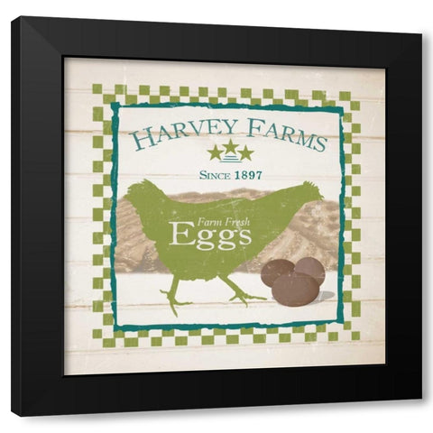 Harvey Farms Eggs Black Modern Wood Framed Art Print by Stimson, Diane