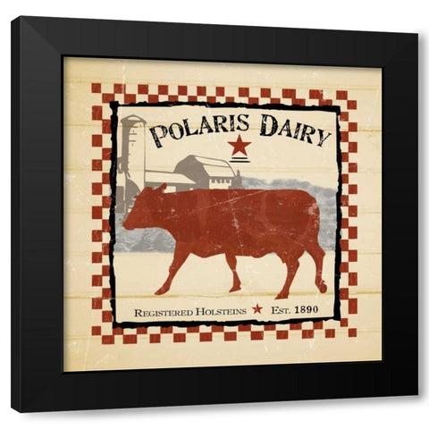 Polaris Dairy Black Modern Wood Framed Art Print by Stimson, Diane
