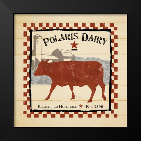 Polaris Dairy Black Modern Wood Framed Art Print by Stimson, Diane