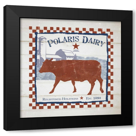 Polaris Dairy Black Modern Wood Framed Art Print by Stimson, Diane