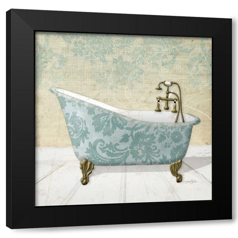 Lacey Tub 1 Black Modern Wood Framed Art Print with Double Matting by Stimson, Diane