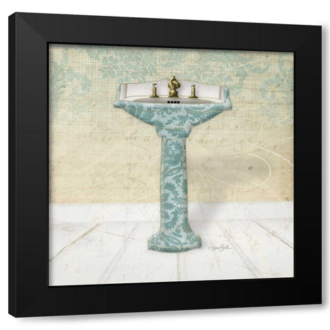 Lacey Sink 2 Black Modern Wood Framed Art Print with Double Matting by Stimson, Diane