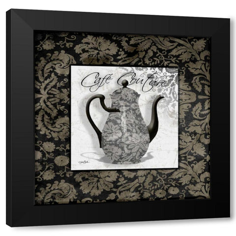 Gray Cafe Black Modern Wood Framed Art Print with Double Matting by Stimson, Diane