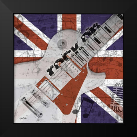 Union Rock 2 Black Modern Wood Framed Art Print by Stimson, Diane