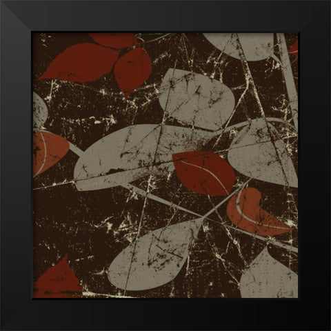 Leafy Autumn 3 Black Modern Wood Framed Art Print by Stimson, Diane