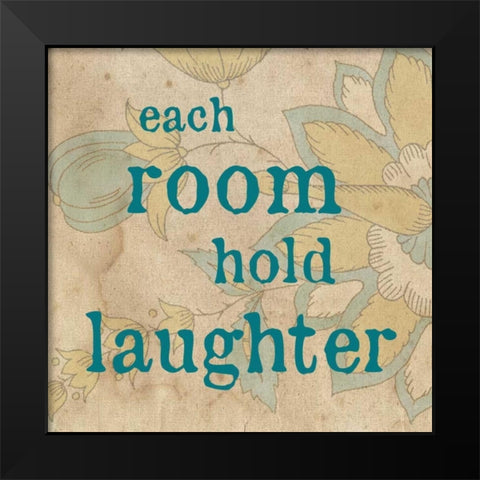 Home Happiness 2 Black Modern Wood Framed Art Print by Stimson, Diane