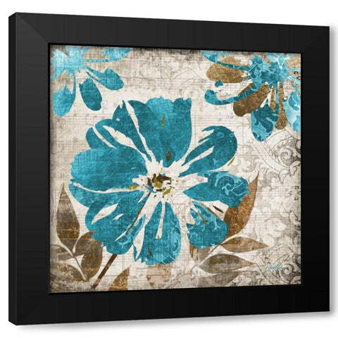 Flora Symphony 2 Black Modern Wood Framed Art Print by Stimson, Diane