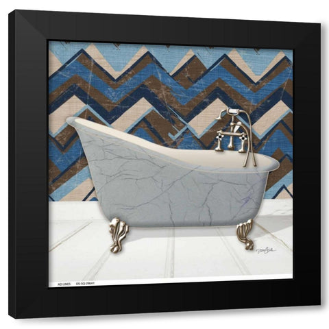Geo Tub 1 Black Modern Wood Framed Art Print by Stimson, Diane