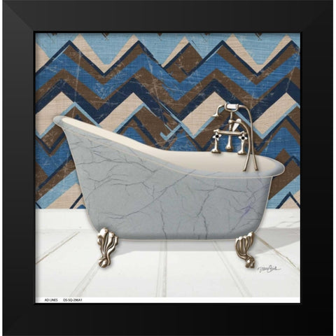 Geo Tub 1 Black Modern Wood Framed Art Print by Stimson, Diane