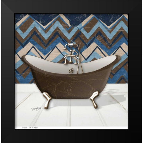 Geo Tub 2 Black Modern Wood Framed Art Print by Stimson, Diane
