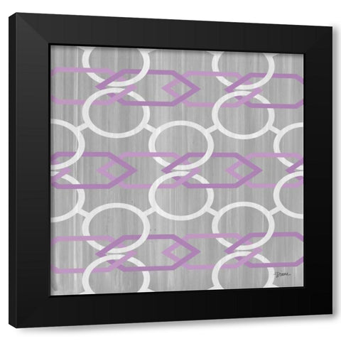 Orchid Linked In 2 Black Modern Wood Framed Art Print with Double Matting by Stimson, Diane