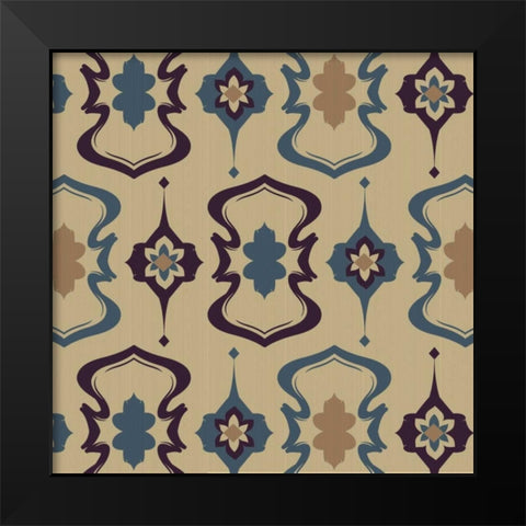 Geo Pattern 2 Black Modern Wood Framed Art Print by Stimson, Diane