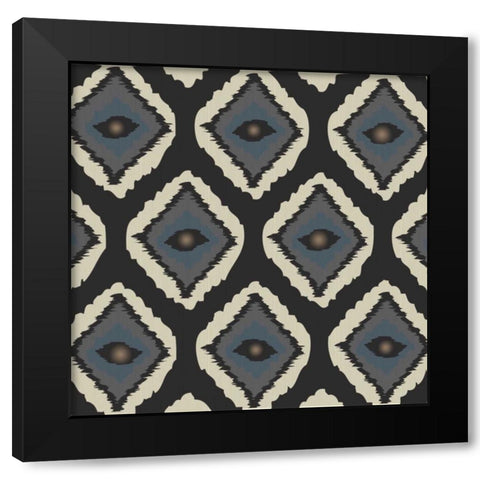 Eye Cat 1 Black Modern Wood Framed Art Print with Double Matting by Stimson, Diane