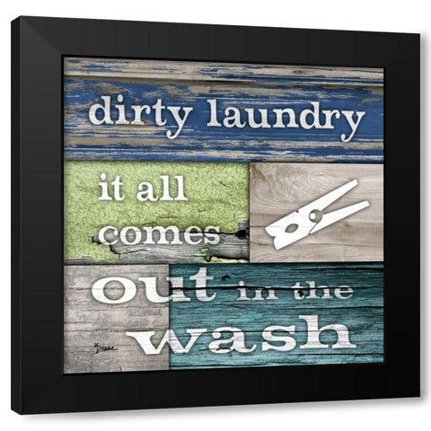 Dirty Laundry Black Modern Wood Framed Art Print with Double Matting by Stimson, Diane