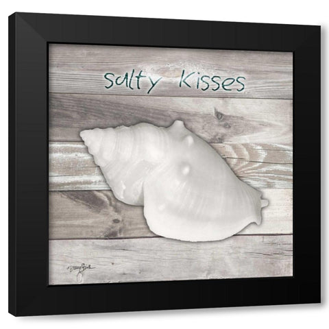 Salty Kisses Black Modern Wood Framed Art Print with Double Matting by Stimson, Diane