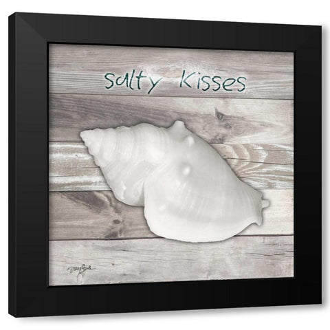 Salty Kisses Black Modern Wood Framed Art Print by Stimson, Diane