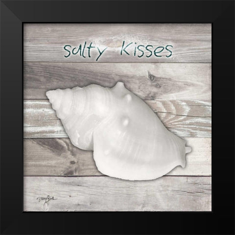 Salty Kisses Black Modern Wood Framed Art Print by Stimson, Diane