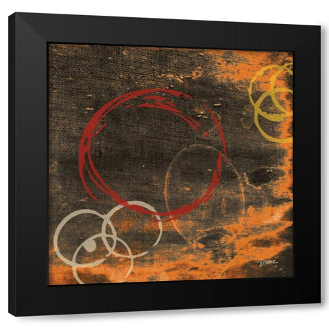 Firey Retreat 2 Black Modern Wood Framed Art Print with Double Matting by Stimson, Diane