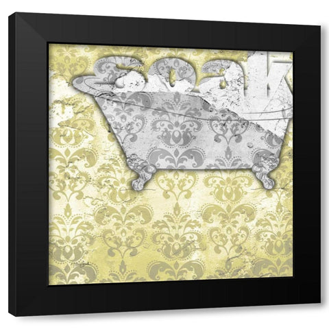 Soak Black Modern Wood Framed Art Print with Double Matting by Stimson, Diane