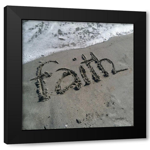 Coastal Faith Black Modern Wood Framed Art Print by Stimson, Diane