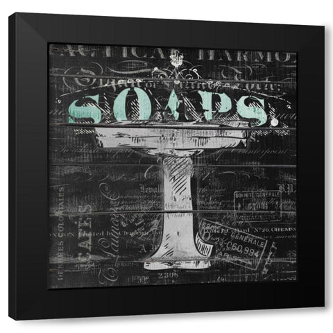 Soaps 2 Black Modern Wood Framed Art Print with Double Matting by Stimson, Diane