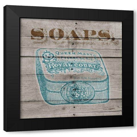 Soaps Black Modern Wood Framed Art Print with Double Matting by Stimson, Diane