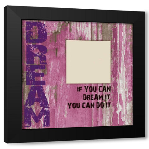 Dream Grunge Black Modern Wood Framed Art Print with Double Matting by Stimson, Diane