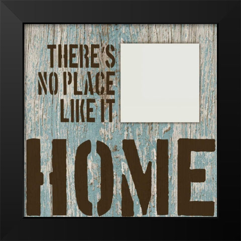 Home Grunge Black Modern Wood Framed Art Print by Stimson, Diane