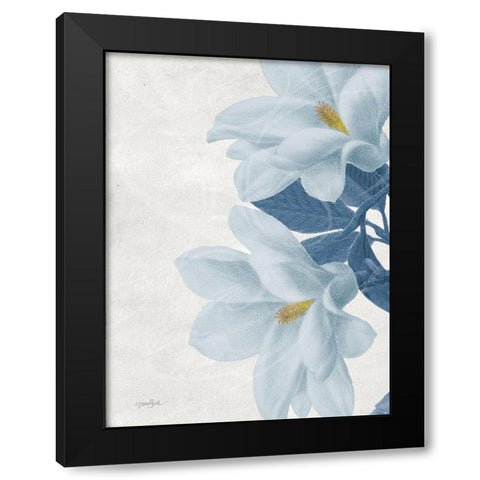 Magnolia Blues 2 Black Modern Wood Framed Art Print with Double Matting by Stimson, Diane