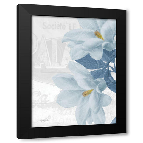 Magnolia Blues 2 Black Modern Wood Framed Art Print with Double Matting by Stimson, Diane