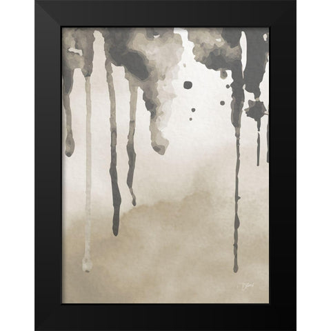 Neutral Abstract 1 Black Modern Wood Framed Art Print by Stimson, Diane