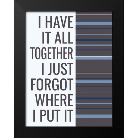 All Together Black Modern Wood Framed Art Print by Stimson, Diane