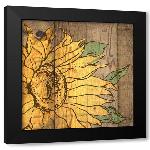 Rustic Sunflower 2 Black Modern Wood Framed Art Print by Stimson, Diane